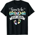 thumbnail image 1 of Womens Grandma 2024 Pregnancy Announcement Soon to be Mom T-Shirt, 1 of 4