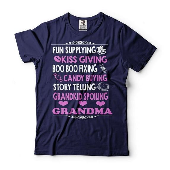 Womens Grandma T-Shirt Cute Grandma Shirt Grandma Gifts Funny Grandma T Shirt Grandmother Gift (3X-Large Navy Blue)