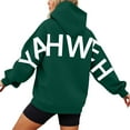 thumbnail image 1 of Womens Graphic Sweatshirt Y2K Oversize Letter Print Sweatshirts Drop Shoulder Long Sleeve Trendy Pullover Hoodies Tops, 1 of 7