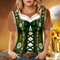 thumbnail image 1 of Womens Graphic T Shirt Crew Neck Short Sleeve Relaxed Fit Tee for Casual Outing Theme Party Coffee,L, 1 of 3