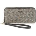 thumbnail image 1 of Women's Gray Herringbone Bifold Leather Wallet by Mucros Weavers, 1 of 3