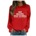 thumbnail image 1 of Womens Great Grandma Sweatshirt Crewneck Casual Pullover Tops Fall Loose Comfy Long Sleeve Pullover Mama Sweatshirt, 1 of 4