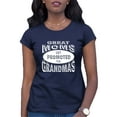 thumbnail image 1 of Womens Great Moms Get Promoted To Grandmas Funny New Mom T-Shirt, 1 of 1