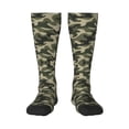 thumbnail image 1 of Womens Green Camouflage Pattern Knee High Socks Comfy Thermal Boot Long Socks, 1 of 7