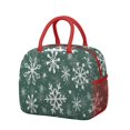 thumbnail image 1 of Womens Green Christmas Snowflake Pattern Lunch Box for Work,Insulated Lunch Bag for Women,Loncheras Para Mujer,Leakproof Adult Lunch Bag for Work,Beach,Travel,Picnic,Camping, 1 of 7
