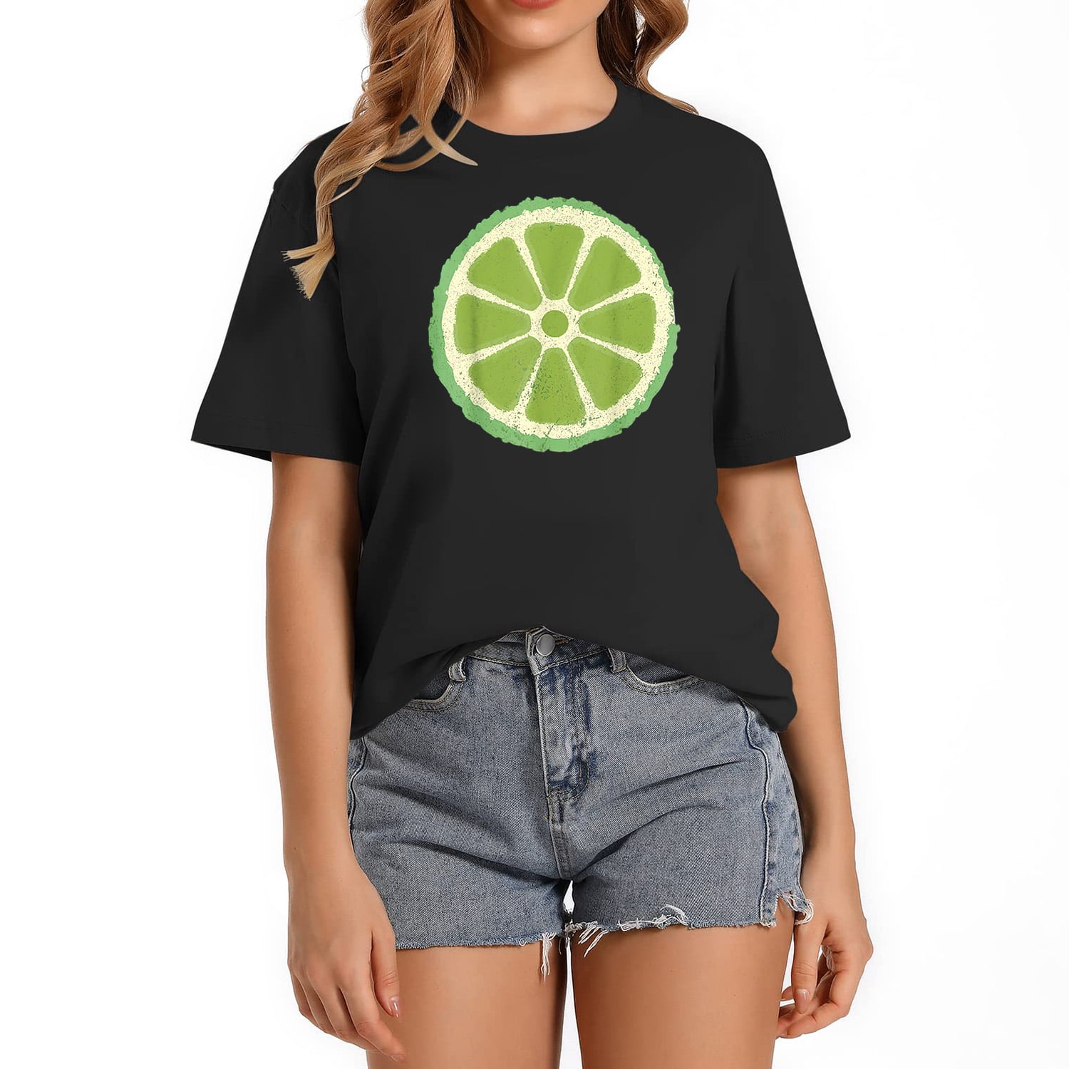 Womens Green Lime Costume Shirt Group Matching Halloween Costume