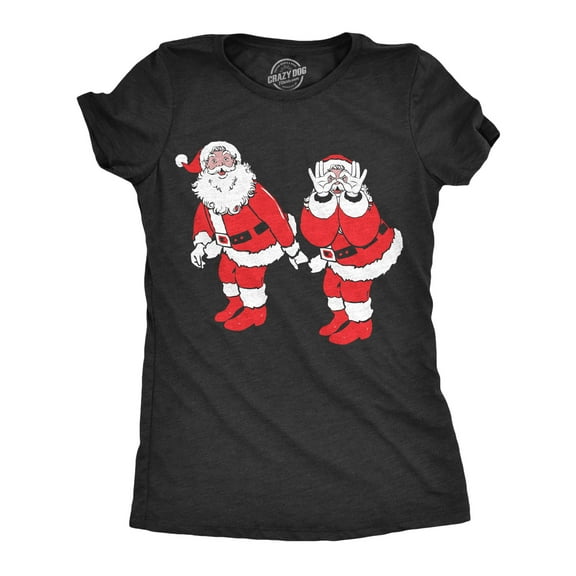 Womens Griddy Dance Santa T Shirt Funny Xmas Viral Dancing St Nick Joke Tee for Ladies Womens Graphic Tees