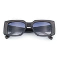 thumbnail image 1 of Womens Grim Reaper Logo Mod Fashion Rectangle Plastic Sunglasses Slate - Smoke, 1 of 1