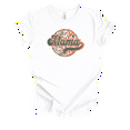 thumbnail image 1 of Womens Groovy Vintage Floral Circle Ladies Mother's Day White Short Sleeve T-Shirt-Mama-3X-Large, 1 of 1