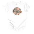 thumbnail image 1 of Womens Groovy Vintage Floral Circle Ladies Mother's Day White Short Sleeve T-Shirt-Mimi-Large, 1 of 1
