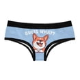 thumbnail image 1 of Womens Guess What Corgi Butt Panties Funny Bikini Brief Funny Dog Lover Gift Graphic, 1 of 5