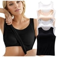 thumbnail image 1 of Womens Gym with Built in Bras Tank Top Going Out Running Backless Sleeveless Spring Blouses Ribbed Workout Camisole Black, Size M, 1 of 7
