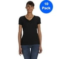 Womens HD V-Neck T-Shirt L39VR (10 PACK) - Walmart.com