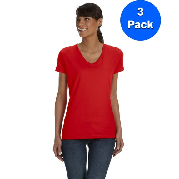 Womens HD V-Neck T-Shirt L39VR (3 PACK)