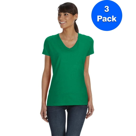 Womens HD V-Neck T-Shirt L39VR (3 PACK)