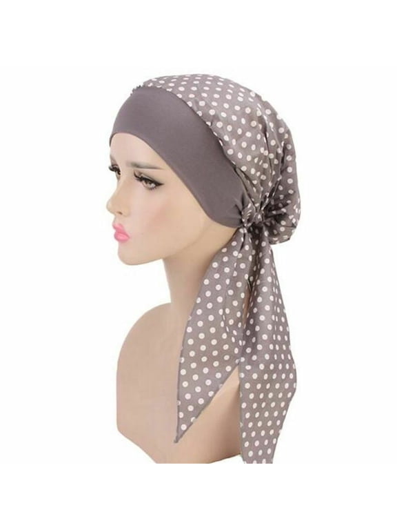 Womens Hair Loss Cover Head Scarf Wrap Muslim Hijab Chemo Hats Turban Cap