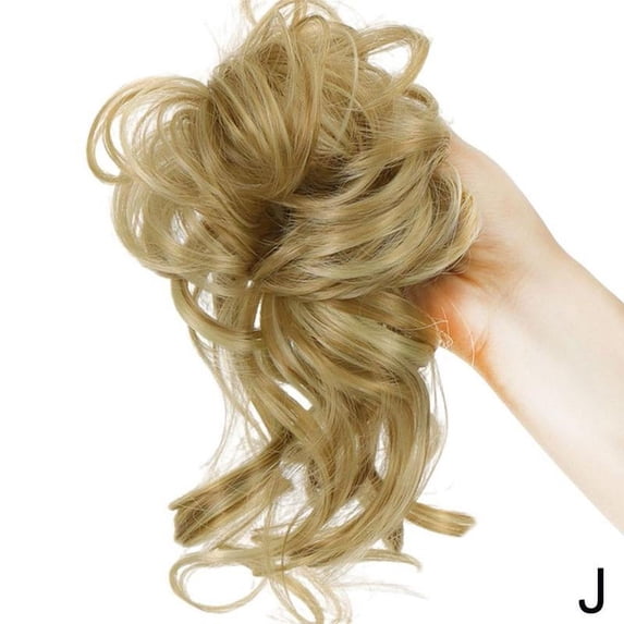Womens Hair Piece Chignon Messy Bun Ponytail Hair Curly Hair Extensions. Z2W5