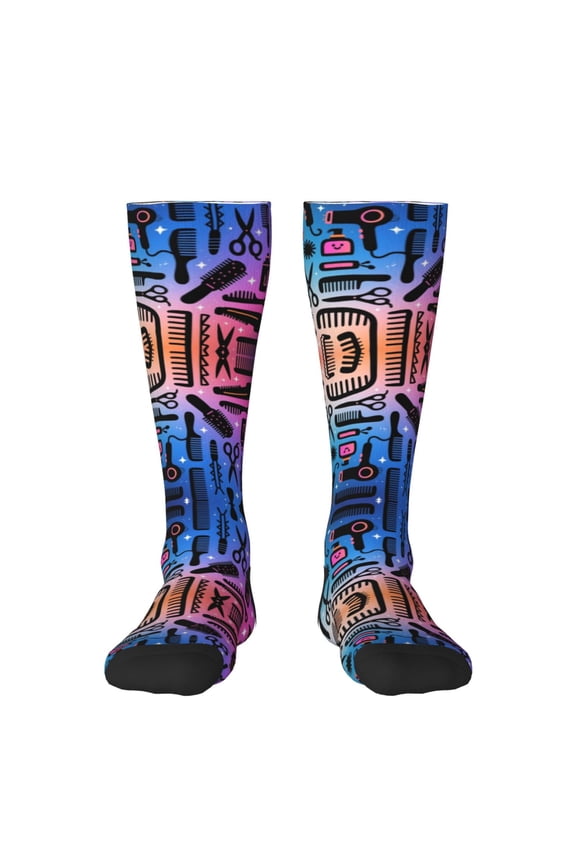 Womens Hairdresser Hairstylist Knee High Socks Comfy Thermal Boot Long Socks