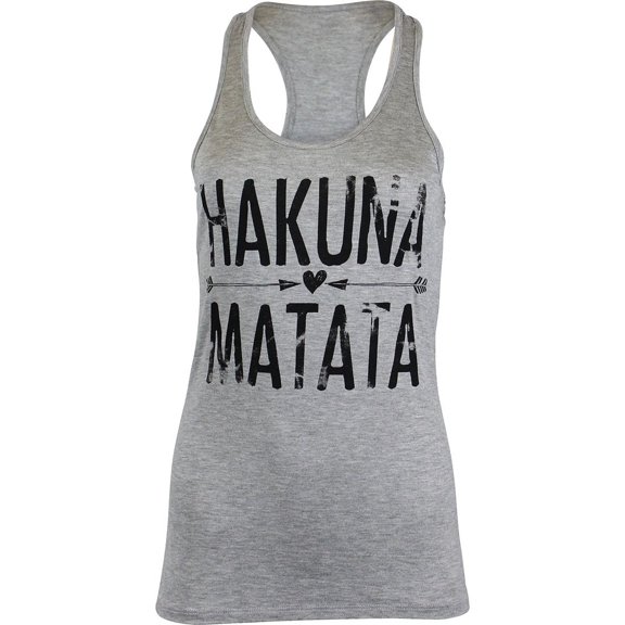 Womens Hakuna Matata Racerback Long Tank Top