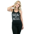 thumbnail image 1 of Womens Hakuna Matata Racerback Long Tank Top, 1 of 3