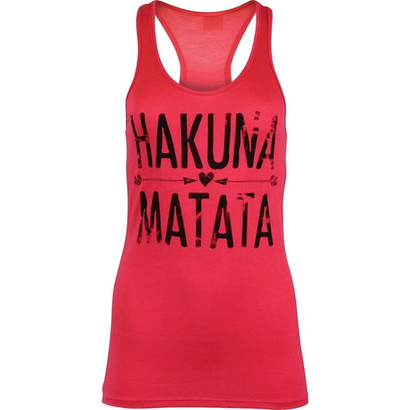 Womens Hakuna Matata Racerback Long Tank Top