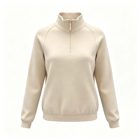 Womens Half Zip Pullover Fleece Stand Collar Sweatshirt Basic Soft Casual Baselayer Sweatshirts