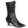 thumbnail image 1 of Womens Halloween Black Victorian Steampunk Boots size 9, 1 of 4