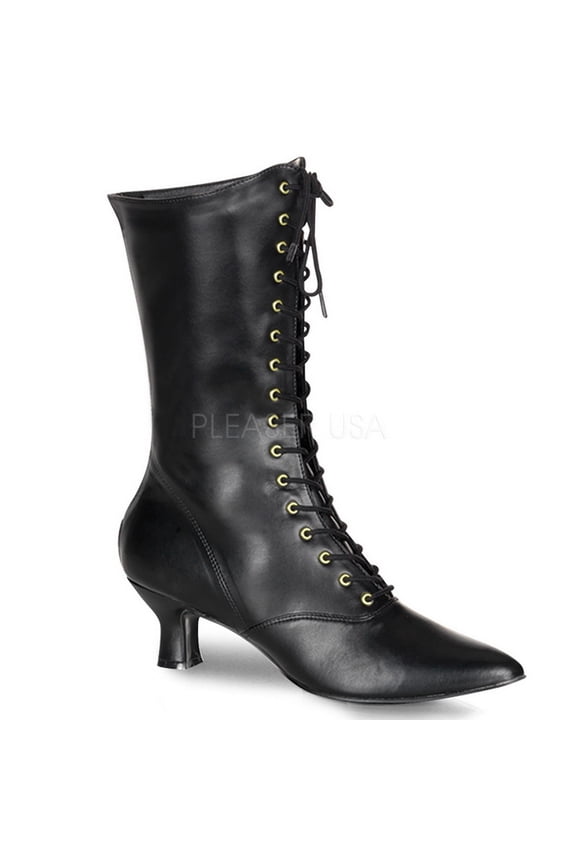 Womens Halloween Black Victorian Steampunk Boots size 9