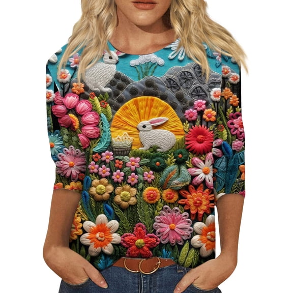 Womens Halloween Costumes 2023 3/4 Sleeve Tunic Christmas Shirts Ladies Gown Popular