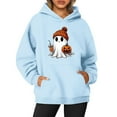 Womens Halloween Costumes 2024 Cute Ghost Graphic Hooded Sweatshirts