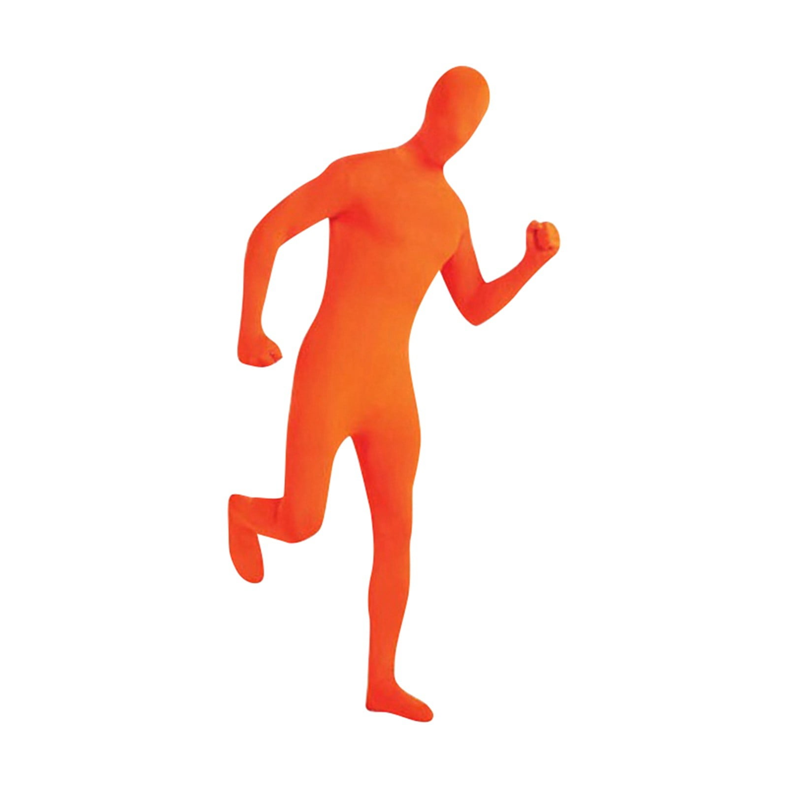 Womens Halloween Costumes 2024 Man Bodysuit Funny Halloween Mask Orange