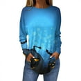 Womens Halloween Costumes 2024 Plus Size Pumpkin Bats Print Tshirts