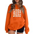 Womens Halloween Costumes Cute Ghost Graphic Pullover Sweaters Long