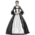 thumbnail image 1 of Womens Halloween Costumes Medieval Queen Vitorian Dress Plus Size Vampire Dresses Renaissance Ball Gown Dress, 1 of 3