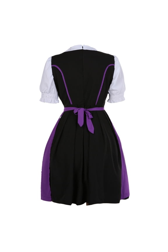 Womens Halloween Costumes Women's Cute Dresses Costume Maid Servant Cosplay Dresses Puff Sleeve Garment Acting Clothes Oktoberfest Mini Dress
