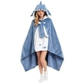 thumbnail image 1 of Womens Halloween Graphic Hoodies Halloween Cosplay Bat Cape Soft Wearable Blanket Hoodie for Women, 1 of 3