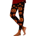 thumbnail image 1 of Womens Halloween High Waist Yoga Leggings, Full Length Tummy Control Workout Pants with Pockets Athletic Activewear, 1 of 4