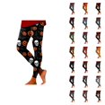thumbnail image 1 of Womens Halloween Leggings Elastic High Waist Funny Print Slim Fit Lifting Tights Pants Workout Yoga Pants, 1 of 6