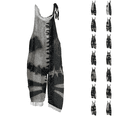 thumbnail image 1 of Womens Halloween Linen Jumpsuits Plus Size Sleeveless Floral Print Loose Wide leg Rompers, 1 of 5