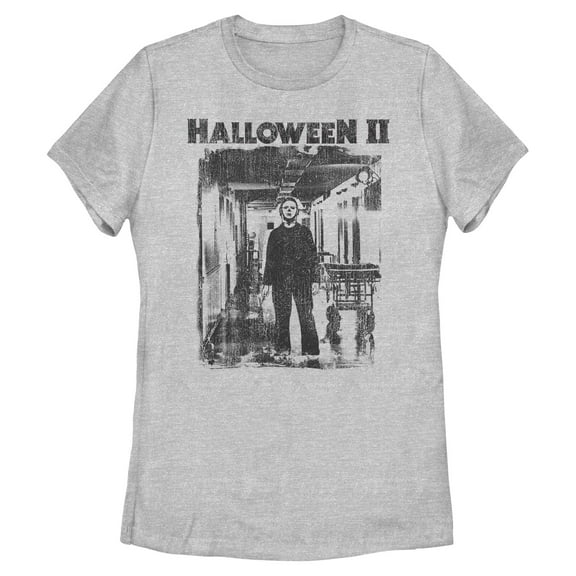 Womens Halloween Michael Myers Grunge Photo T Shirt