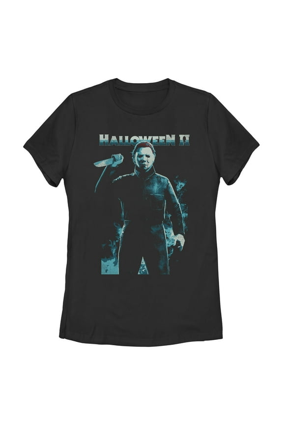 Womens Halloween Michael Myers in Action T Shirt