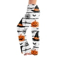 thumbnail image 1 of Womens Halloween Pajama Pants Pumpkin Print Casual Elastic Waist Pjs Lounge Bottoms, 1 of 5