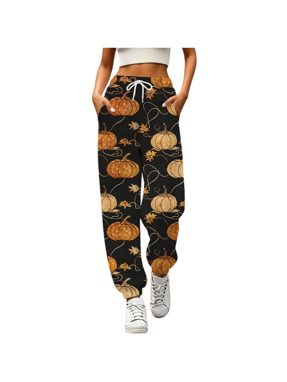 Womens Halloween Pants Baggy Sweatpants Lounge Sweat Pant Active Jogging Fall Clothes 2026