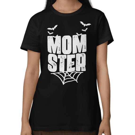 Womens Halloween Printed Short Sleeve T Shirts, Spooky, Pumpkin S-2XL