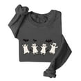 thumbnail image 1 of Womens Halloween Sweatshirt,Fleece Sweatshirts,Womens Round Neck Long Sleeved Cute Printed Ugly Pullover Sweatshirtss,Fall Winter Casual Warm Novelty Sweaters Comfort Elegant Tunic Tops,Size 8-16, 1 of 3