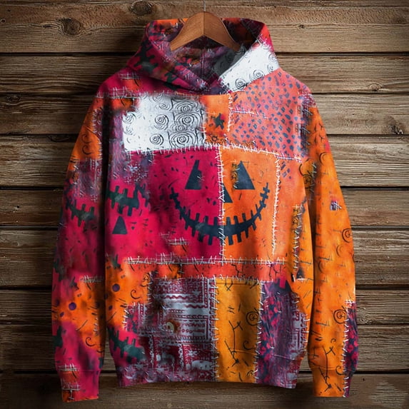 Womens Halloween Sweatshirt, Oversized Fall Fashion Aesthetic Bat Print Crewneck, Comfy Lounge & Party Outfit