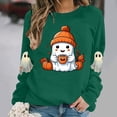 thumbnail image 1 of Womens Halloween Sweatshirts Casual Long Sleeve Cute Halloween Ghost Printed Winter Sweaters Loose Crewneck Pullover Blouses Ladies Halloween Costumes, 1 of 5