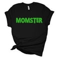 thumbnail image 1 of Womens Halloween Tshirt Momster Spooky Mom Funny Short Sleeve Halloween T-shirt-Black-4xl, 1 of 1