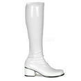 thumbnail image 1 of Womens Halloween White Patent Retro Boots size 6, 1 of 2