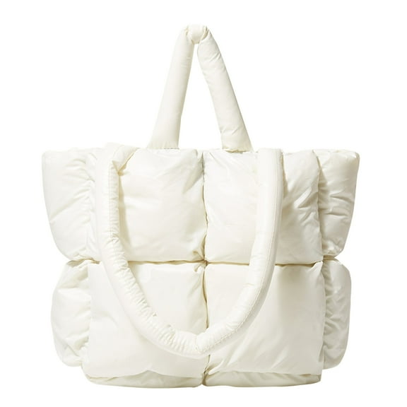 Womens Handbags Lightweight Quilted Shoulder Bag Large Capacity Soft Down Cotton Padded Totes